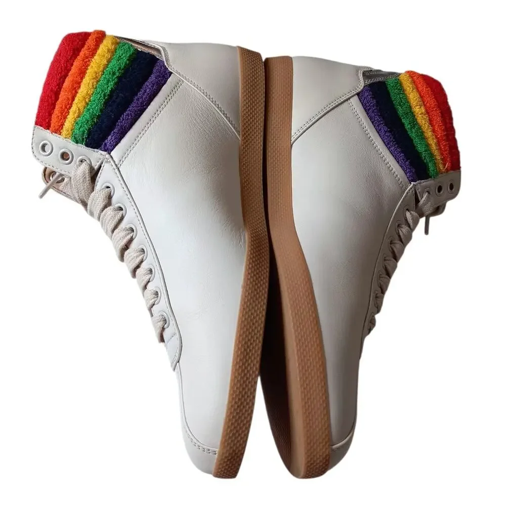 GUCCI Sneakers Men's 7.5 Bambi High Tops Rainbow Pride Authentic‎ Designer